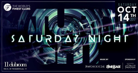 Saturday Night Party - OCT 14th 2017 at 11clubroom