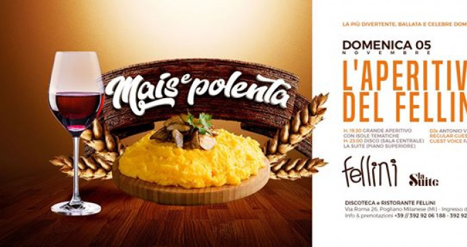 L'Aperitivo del Fellini • Dom 05.11 • Discoteca Fellini