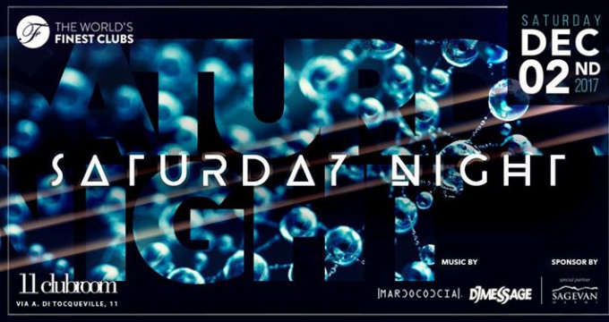 Saturday Night Party - DEC 02nd 2017 at 11clubroom