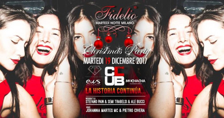 Mart.19/12 The Club - Xmas Party Fidelio - Donna O M A G G I O