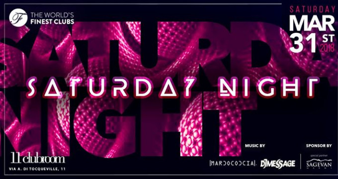 Saturday Night Party - MAR 31st @11clubroom
