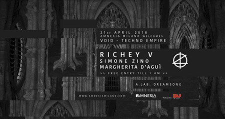 VOID at Amnesia Milano • Techno Empire • free entry till 1.00am