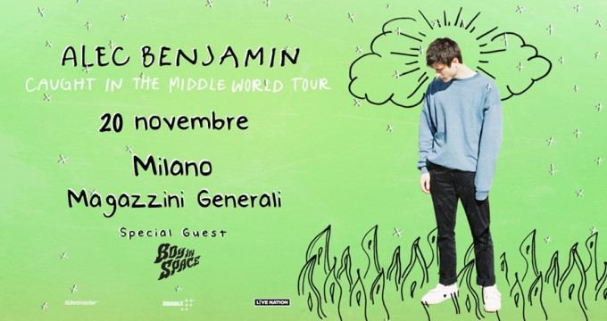 Alec Benjamin in concerto a Milano